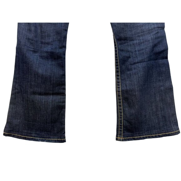 David Kahn Womens Bootcut Jeans Size 29 Dark Wash Stretch Made In USA - Picture 13 of 13